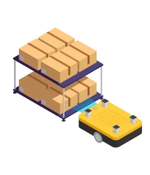 Material storage area recognition