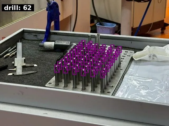 料盤與零件 AI 數量清點